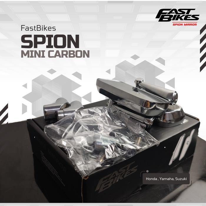 BIGSALE SPION ORIGINAL FASTBIKES KACA SPION VARIASI CHROME SPION MINI KARBON UNIVERSAL VARIO MIO