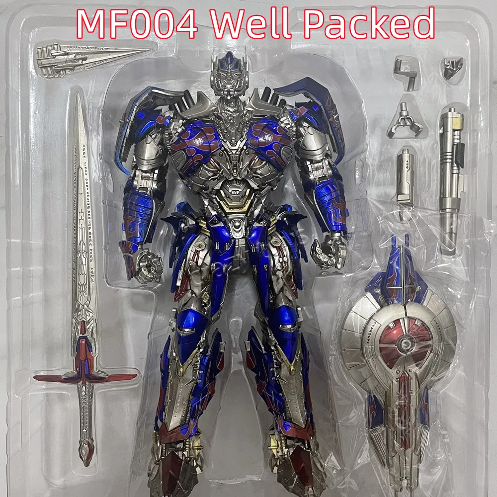 2.0 VER MF004 KO ThreeZero 3A DLX Knight Optimus Prime, G1 MDLX Scale Alloy Metal Action Figure