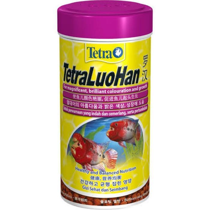 Tetra Louhan 86 Gram 250 Ml / Tetra Luohan Pakan Pelet Ikan Louhan