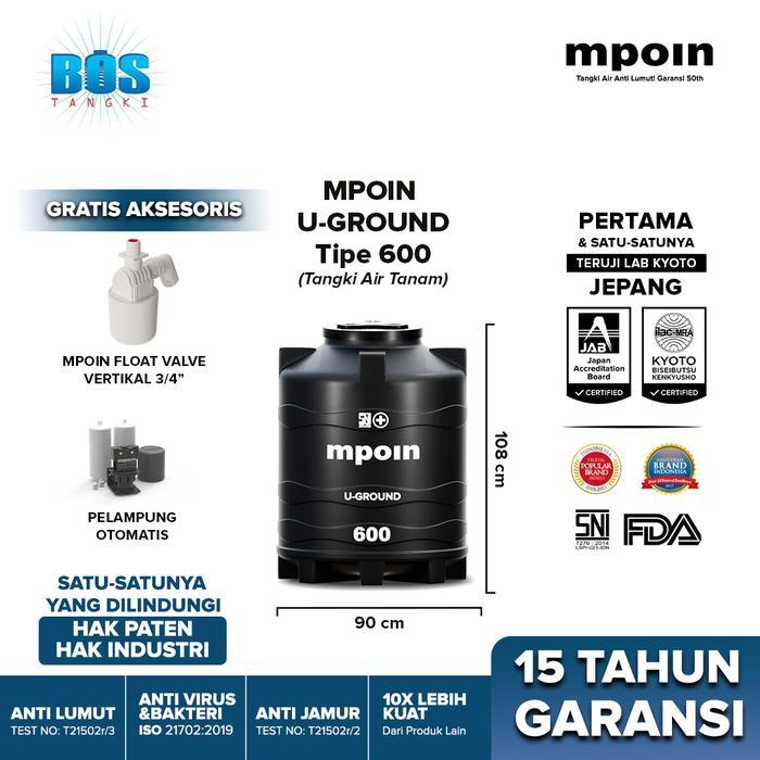 Tangki Tanam MPOIN Plus 600 U-Ground | Tangki Tanam | Ground Tank
