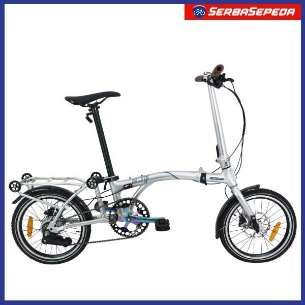 United Trifold 8D 16 Inci 8 Speed Frame Alloy Internal Gear - Silver