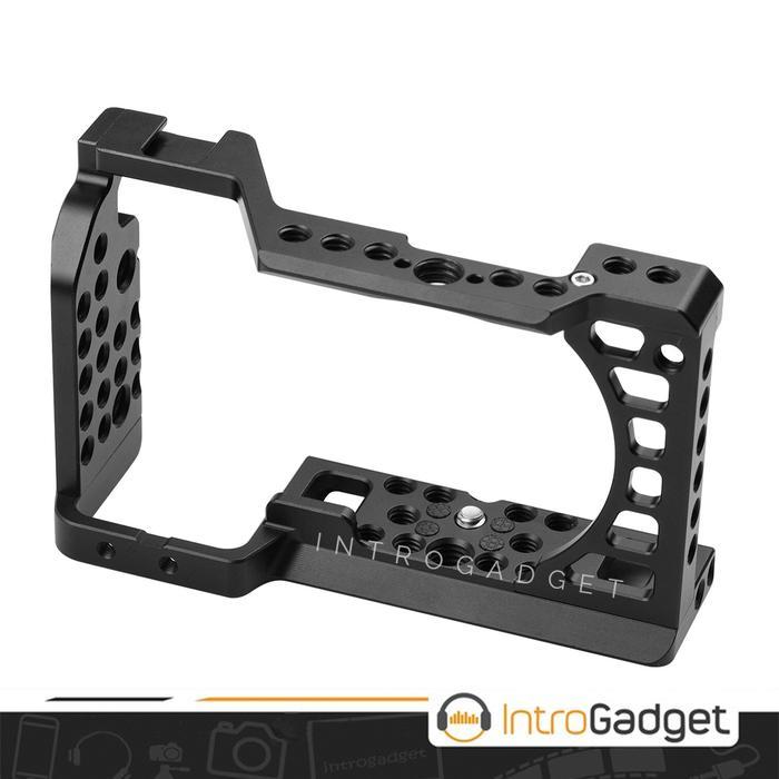 Jeyiistore- Cage Rig Sony A6000 A6300 A6400 A6500 Smallrig Uurig Andoer Plate Meta [Kode 1Kode 2Kode