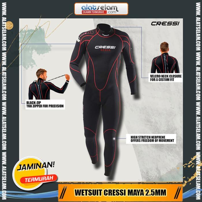 ELEGANT Wetsuit Cressi MAYA 2.5MM / Peralatan Selam / Alat Selam Diving / Wetsuit Diving / Baju