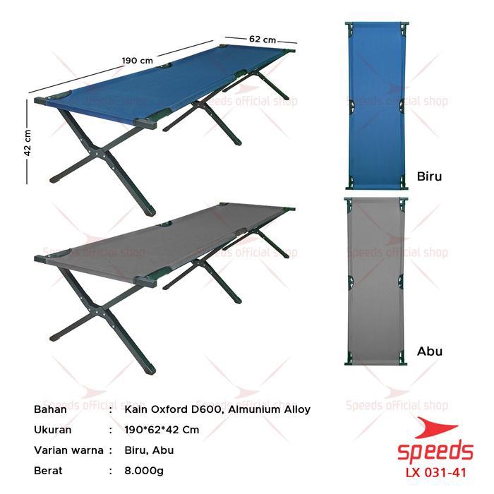 Consina Oficial - Velbed Ranjang Lipat Besi Almunium Tempat Tidur Lipat Folding Bed Lx 031-41