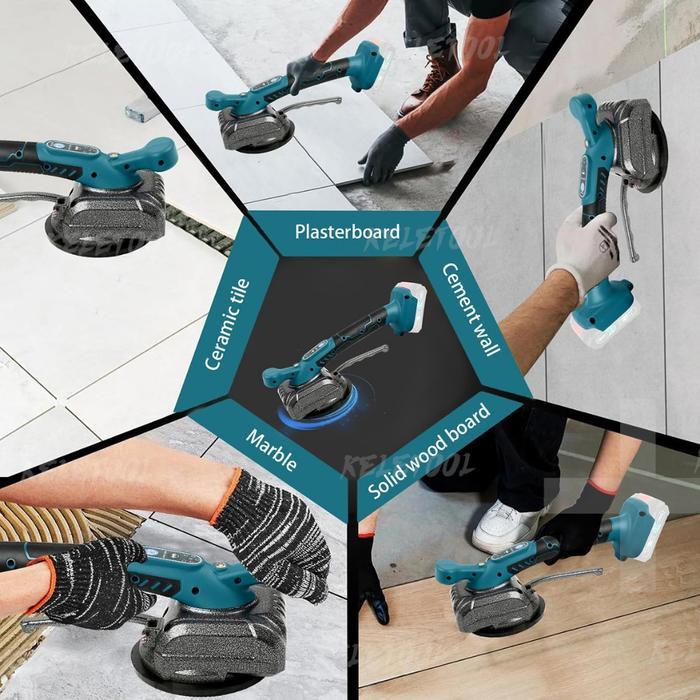 Zenystoree1- Keletool 5800W Mesin Ubin Memasang Keramik 100Kg Perata Keramik Alat Lantai Pasang