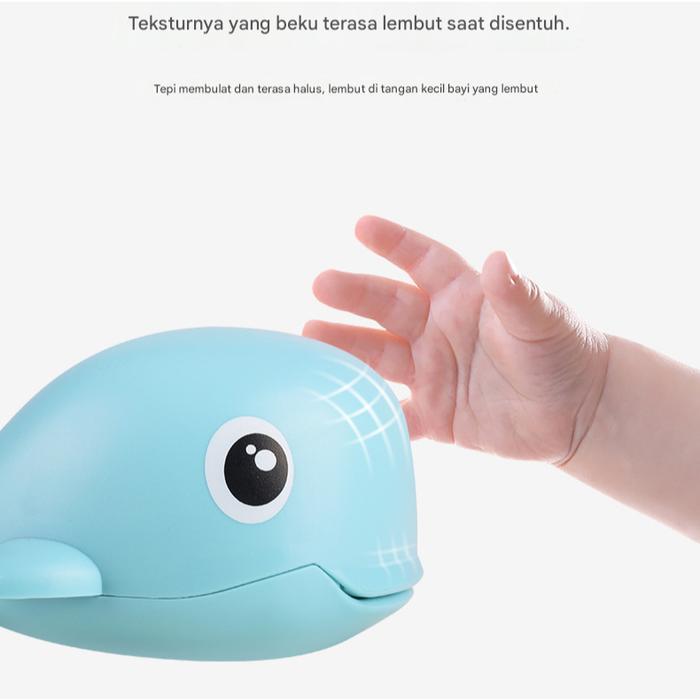 Best Seller Wndr Mainan Mandi Bayi Ikan Ikan Paus Mainan Mandi Air Anak Ikan Paus Mainan Air Anak