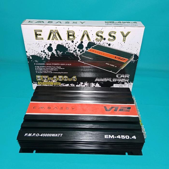 SALE Power EMBASSY seri EM-450.4 45000Watts 4Channel Audio Mobil READY