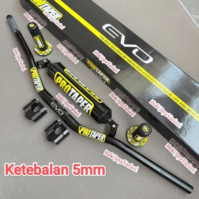 TERLARIS Stang protaper evo low satu set raiser + handgrip protaper + busa palang stang klx crf