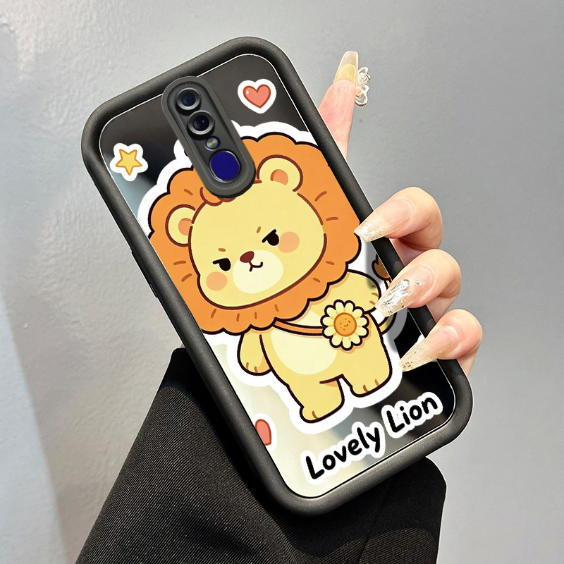 Casing Hp OPPO F11 F11 Pro A9 2019 A9x Case dinosaurus biru Kasing Anti Cepat Rusak silikon Cesing M