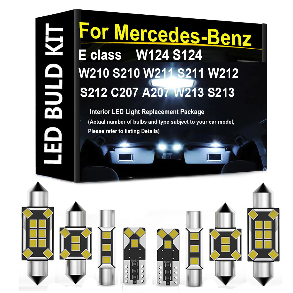 Car Interior LED Lights Kit For Mercedes-Benz E class W124 S124 W210 S210 W211 S211 W212 S212 C207