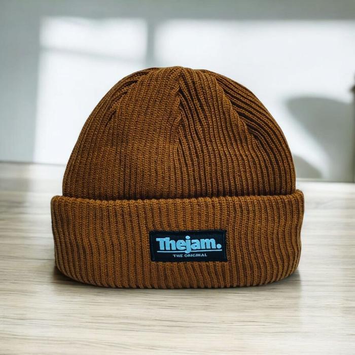 Thejam the original Short Beanie hats tan