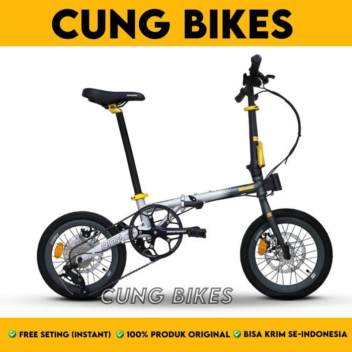 Sepeda Lipat 16 Inch MAXIMO RION Piegare TX7 3.0 - Silver