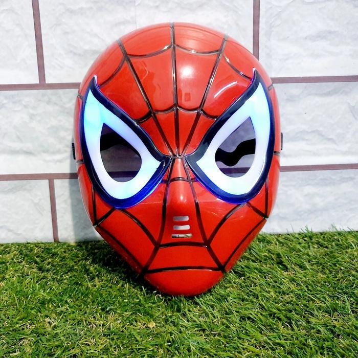 ASLI Mainan Topeng Spiderman Black - Topeng marvels spiderman anak READY STOCK