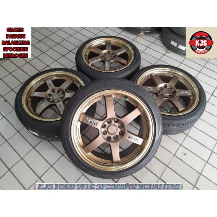 PROMO PROMO VELG RACING SECOND TYPE TE37 RING 17 LEBAR 7 RATA LOBANG PCD 4X100-4X114.3 COCOK BUAT MO