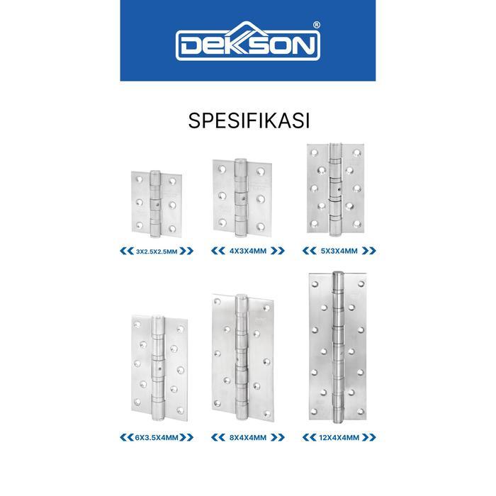 DEKKSON NON REMOVABLE PIN HINGE ENGSEL KUPU NRP ESS 316 SUS 316