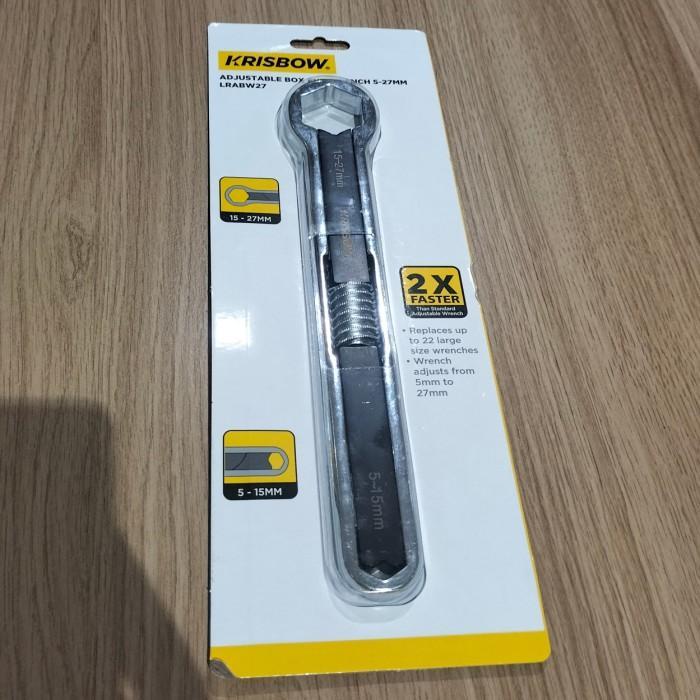 Krisbow Kunci Ring Adjustable Box End Wrench 5-27Mm Lrabw27