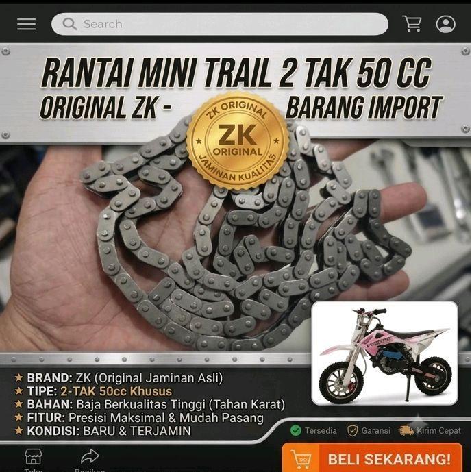 Ready Trail Mini Mini Trail Motor Mini Mini Motor Rantai Trail Mini Original Zk