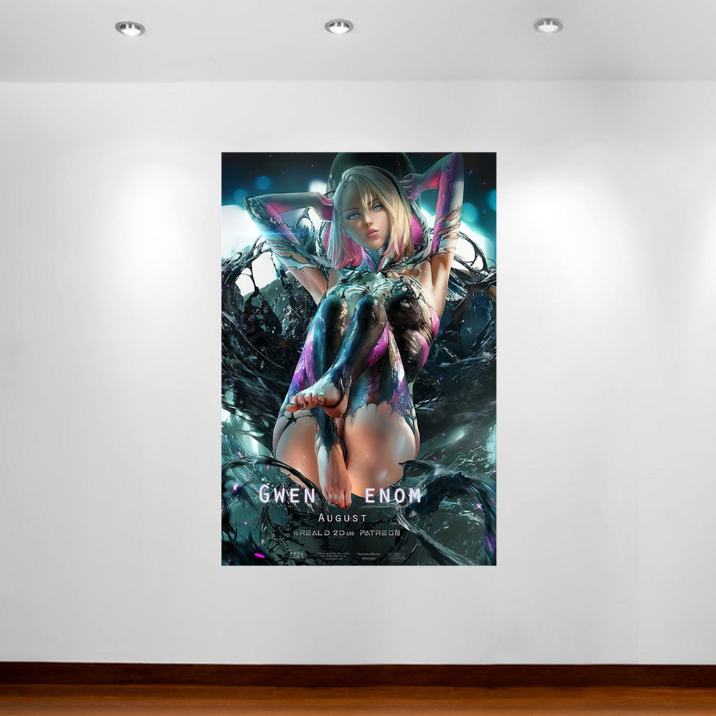 Gwen Stacy Anime Poster Female Demon Poster Canvas Painting Sexy Poster Live Room Wall Decor Wall Ar