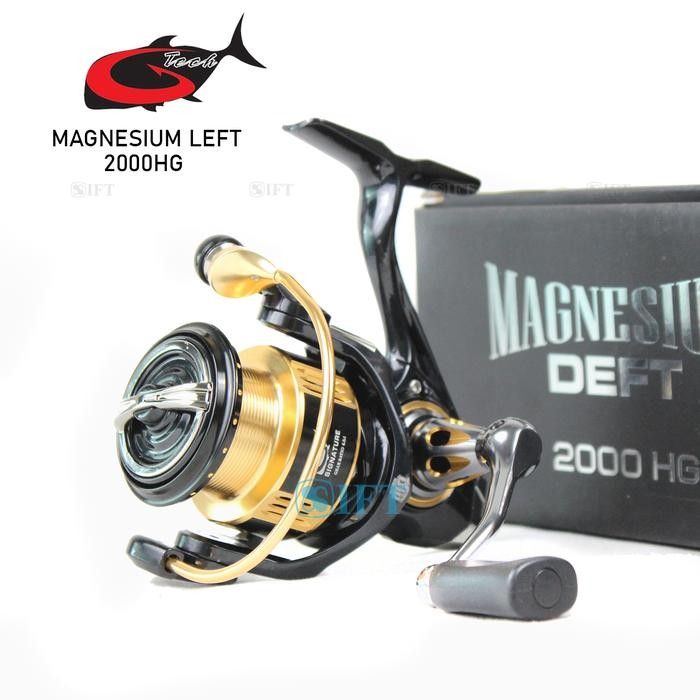 Reel G-TECH TOURNAMENT POWER SW 3000 4000 5000 8000 PG Power Handle SaltWater Metal Body Sungai