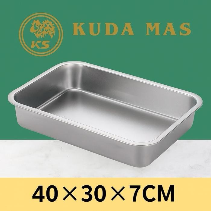Nampan FD 40x30x7 / Loyang Baki Tray Stainless Steel