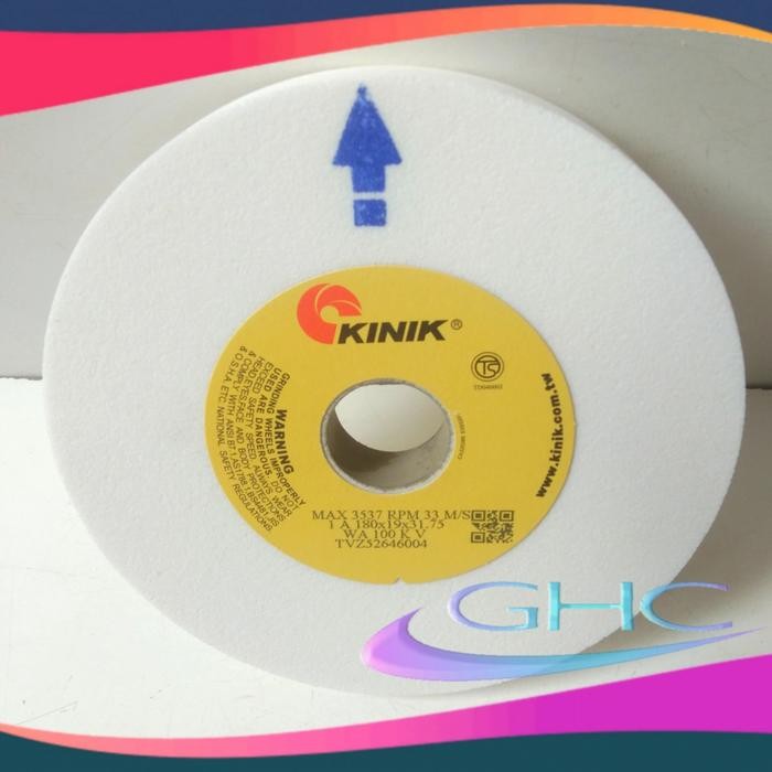 Batu Gerinda Kinik 7 inch WA 100 KV 1A Gerinda Kinik 180 x 19 x 31.75
