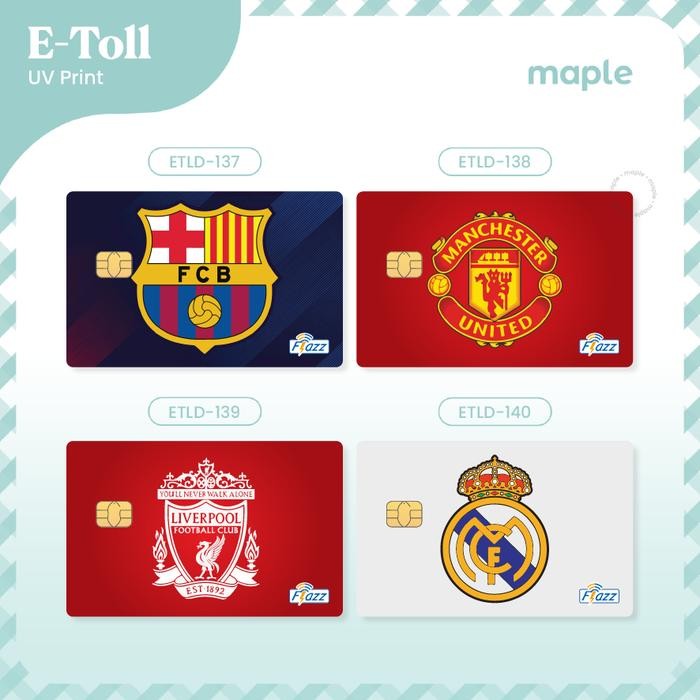 STOK TERBATAS  MAPLE KARTU FLAZZ BCA GEN 2 KLUB BOLA LIVERPOOL MANCHESTER UNITED BARCELONA