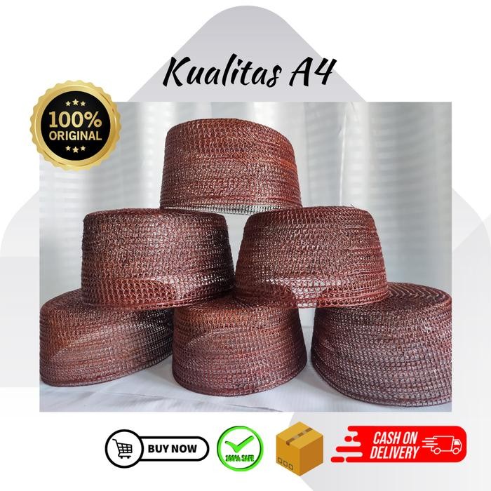 ASLI KOPIAH RESAM KUALITAS A4 ASLI BANGKA BUNG PECI RESAM PECI RAJUT TENUN KHAS DAERAH LOKAL PECI
