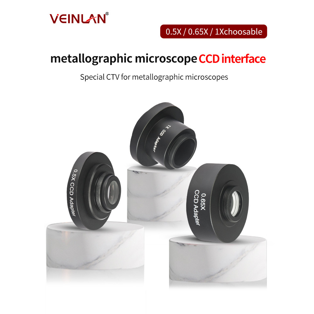 Trinocular Metallographic Microscope Ctv, Connect Trinocular Microscope and Industrial Camera,