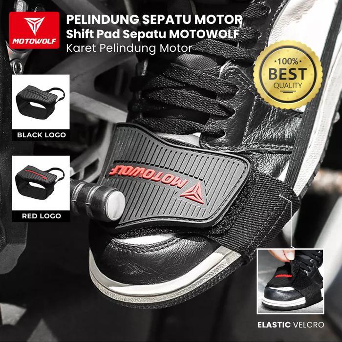 Pelindung Sepatu Motor Outdoor Shift Pad Sepatu MOTOWOLF Karet Pelindung Motor