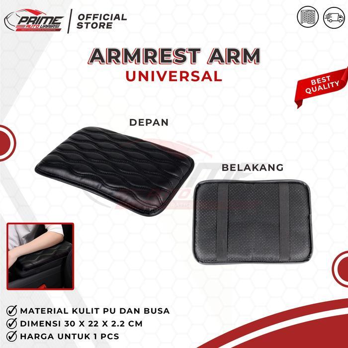Armrest Arm Rest Mobil Console Box Bantal Mobil Universal - Black