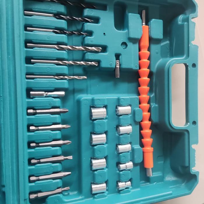 perlengkapan1set koper asasoris saja bor baterai uchih hyuga cordless