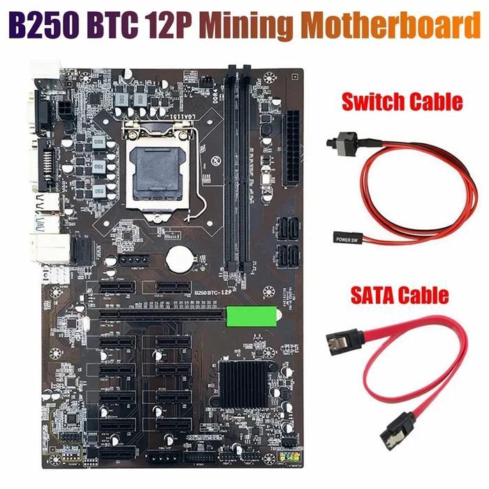MINING MOTHERBOARD BTC B250 / MOTHERBOARD BTC S37 / SILAHKAN PILIH TERMURAH
