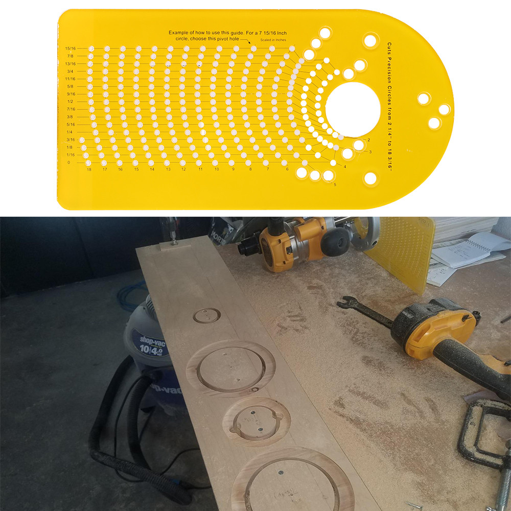 Wood Router Circle Guide For Plunge Router Woodworking Milling Circle