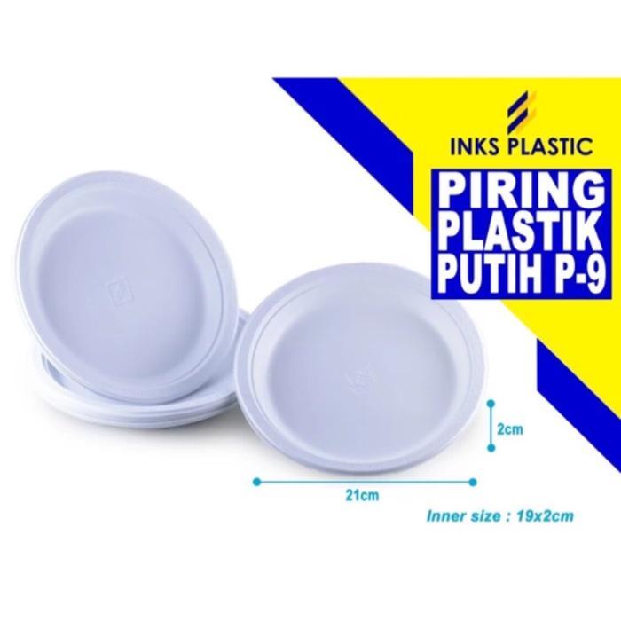 magg- Piring Plastik Putih P9 Piring Plastik Besar