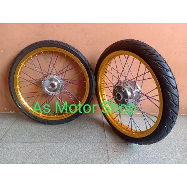 Sepaket Velg Set Rossi 160 - 185 Ring 17 Tromol Set Plus Ban Luar Dala