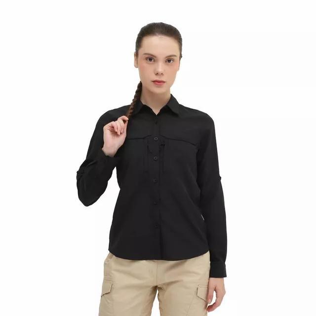 RM KEMEJA WANITA EIGER WS VANASEEKER 2.0 LS SHIRT,BLK