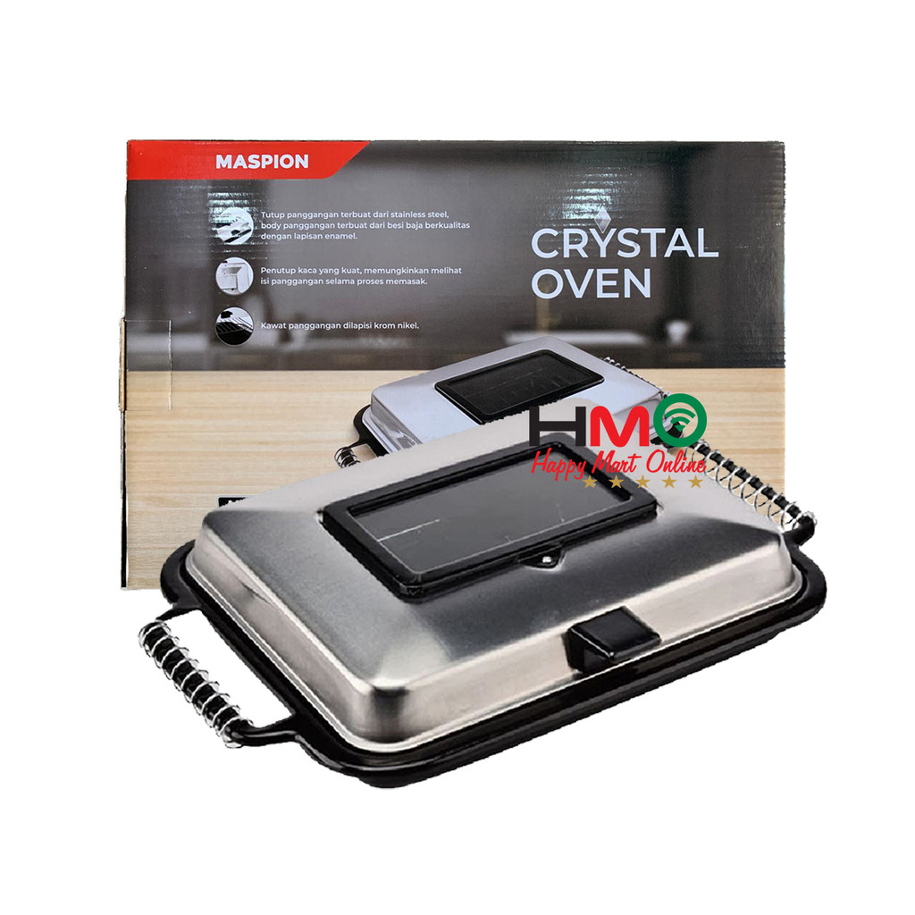 Maspion Pemanggang Crystal Oven Panggangan Kompor alat Panggang Ikan Ayam Daging Serbaguna Maspion