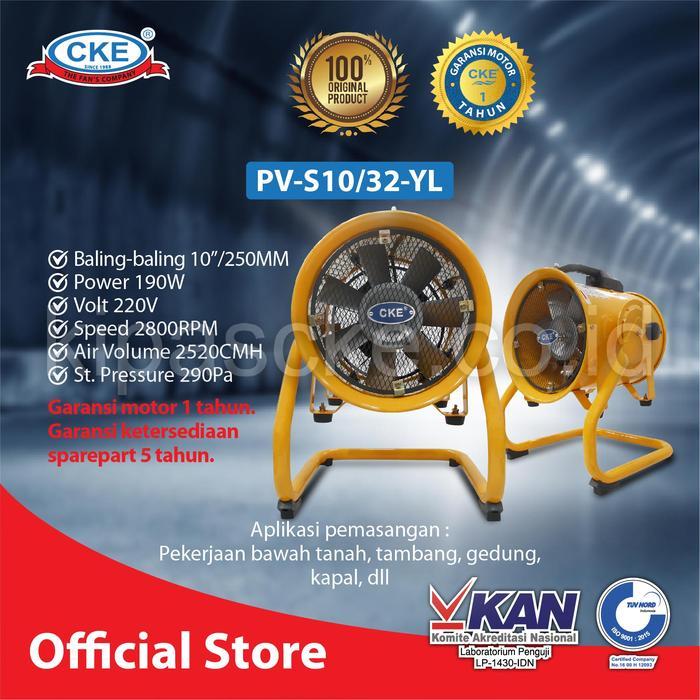 CKE Portable Ventilator PV-S10 32 10 Inch Ventilator Blower Kipas