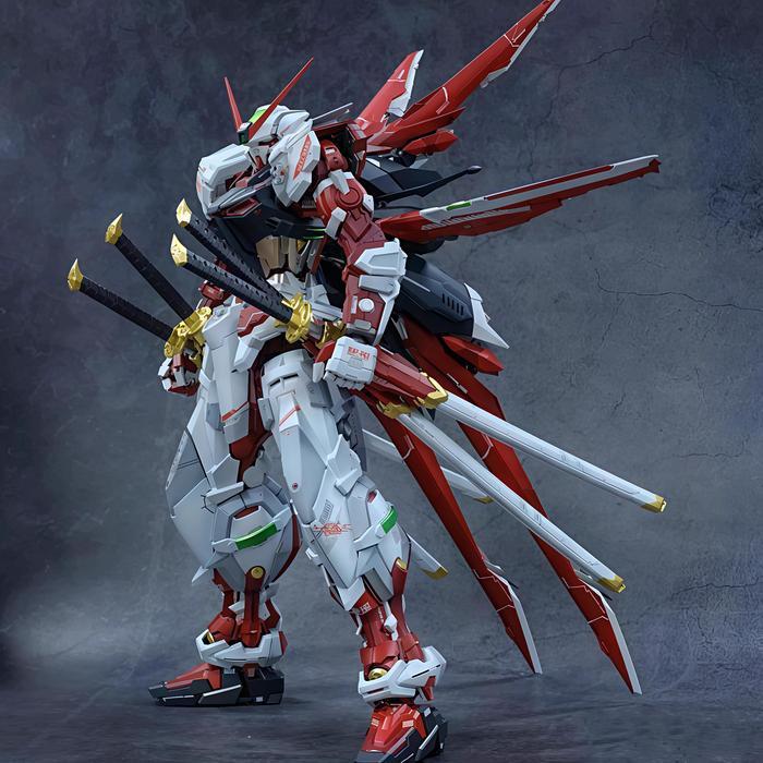NILSON WORK 1/60 PG ASTRAY RED FRAME 2.0+ FLIGHT UNIT + 4 KATANA MODEL KIT PLAMO KODE 515