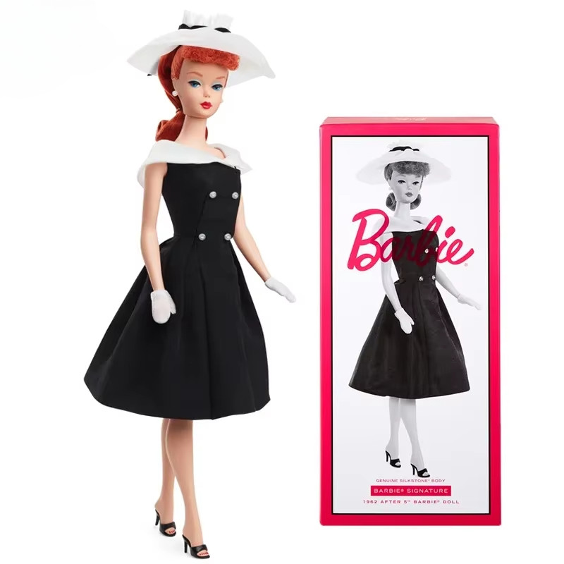 Original Signature 1962 Classic Replica Dolls Black Dress Silkstone Body Toys For Girls Special
