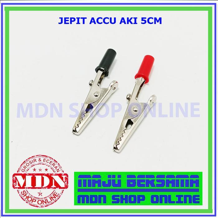 Jepit aki / penjepit accu 5,5 merah bagus