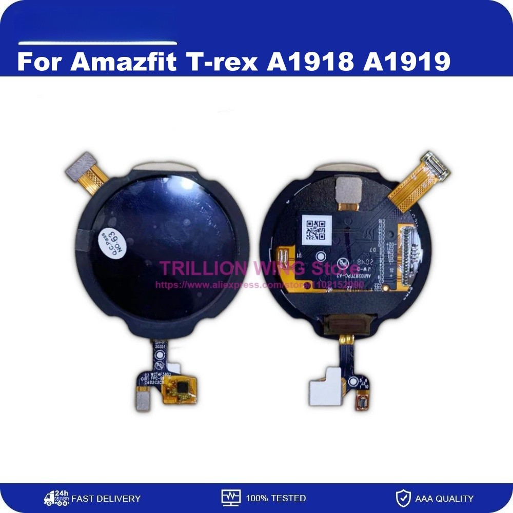 Amoled For Amazfit T-Rex T Rex A1918 A1919 Lcd Display Touch Screen Digitizer Assembly Replacement