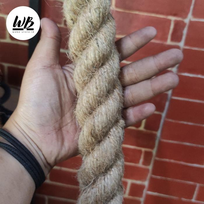 TALI DADUNG GONI TAMBANG RAMI GONI JUTE ROPE 20/30/35MM METERAN TAMBANG KAPAL LATIHAN OUTDOOR TALI