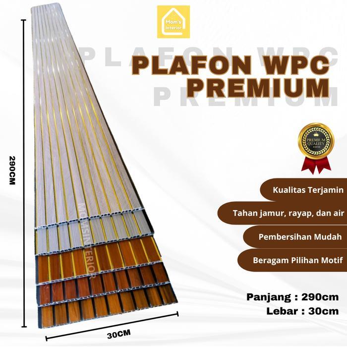 Wallpanel Dinding & Plafon Wpc Premium Lebar 30Cm Panjang 2,9 Meter Dinding Rumah Minimalis