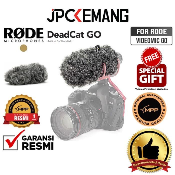 Penutup Angin Berbulu untuk Mikrofon VideoMic GO, Aksesori Peredam Angin, Warna Hitam