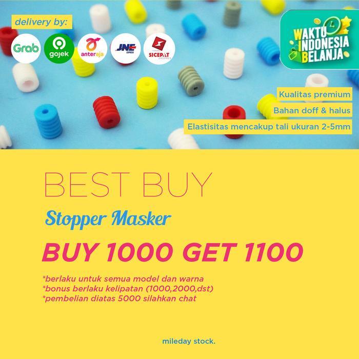 Stopper tali masker warna warni