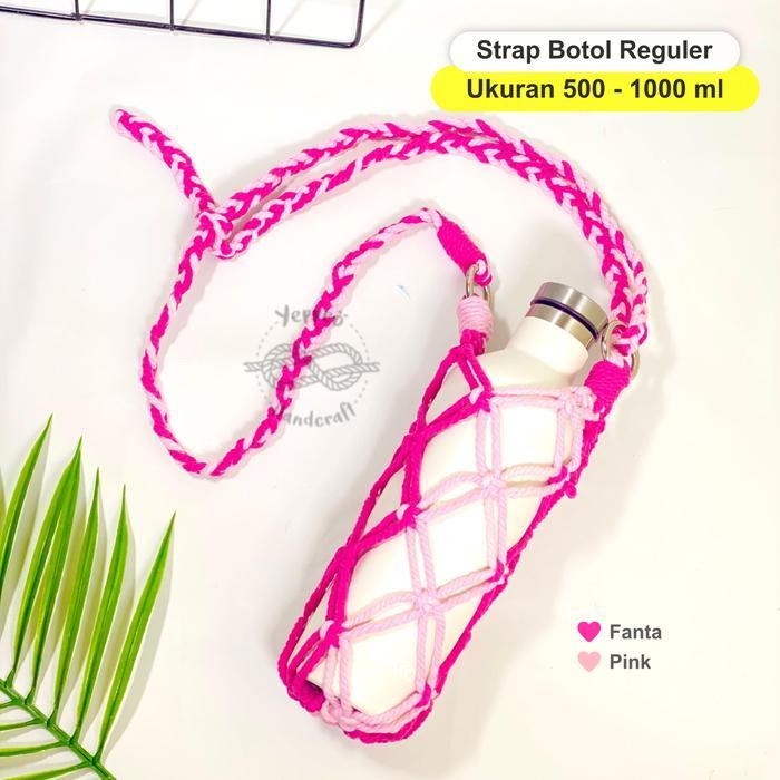 FREE STRAP ADJUST Macrame Bottle Strap Tas Tumbler Macrame Macrame Tumbler Holder