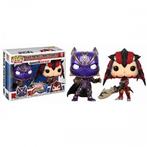 TOYS FUNKO POP MARVEL VS. CAPCOM BLACK PANTHER & MONSTER HUNTER