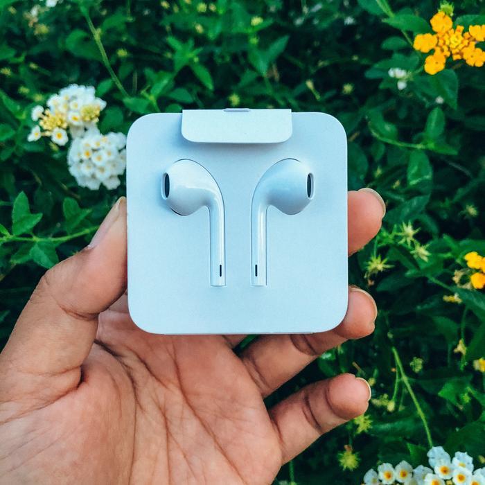 Headset Earpods Copotan Iphone 12 13 Mini Pro Max Original Apple Ibox Terbaru 