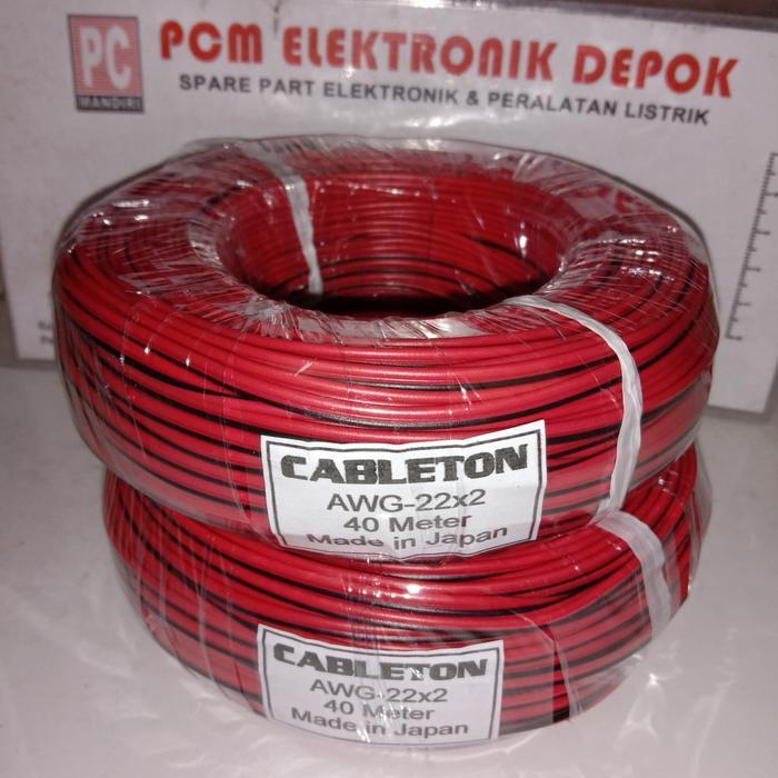 Kabel Serabut Awg22X2 Awg 22 X 2 Merah Hitam Terbaru 